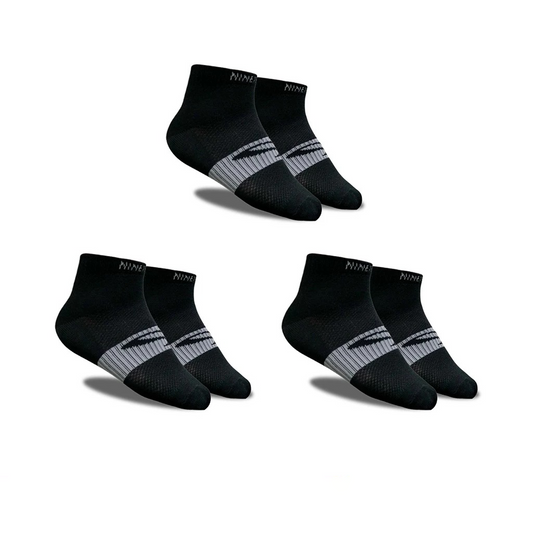 Nichirin socks ankle hitam bundling 3